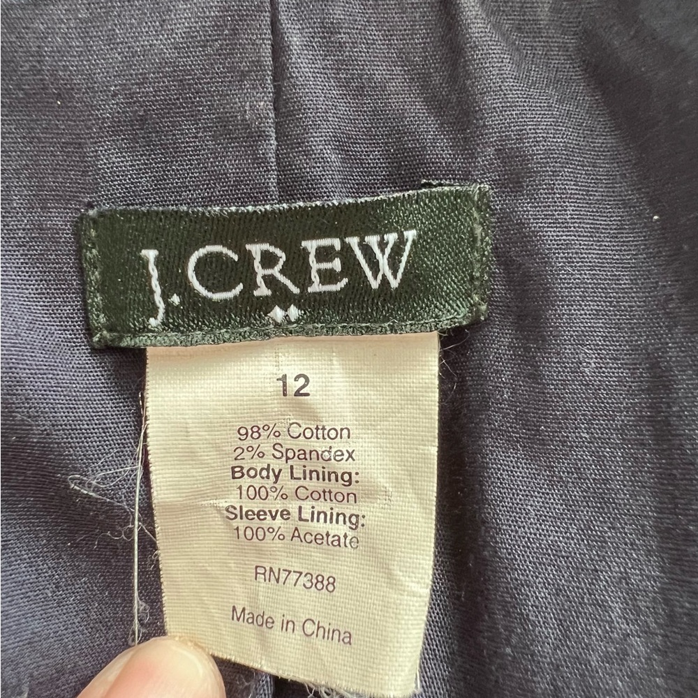 J. Crew Boys Navy Schoolboy Blazer Jacket Size 12 - Picture 8 of 8